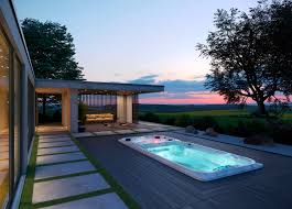 Luxury spa and wellness hydrotherapy environment