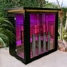 Compact home sauna wellness space